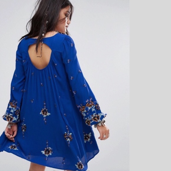Free People New Embroidery Mini dress NWT - Picture 4 of 6